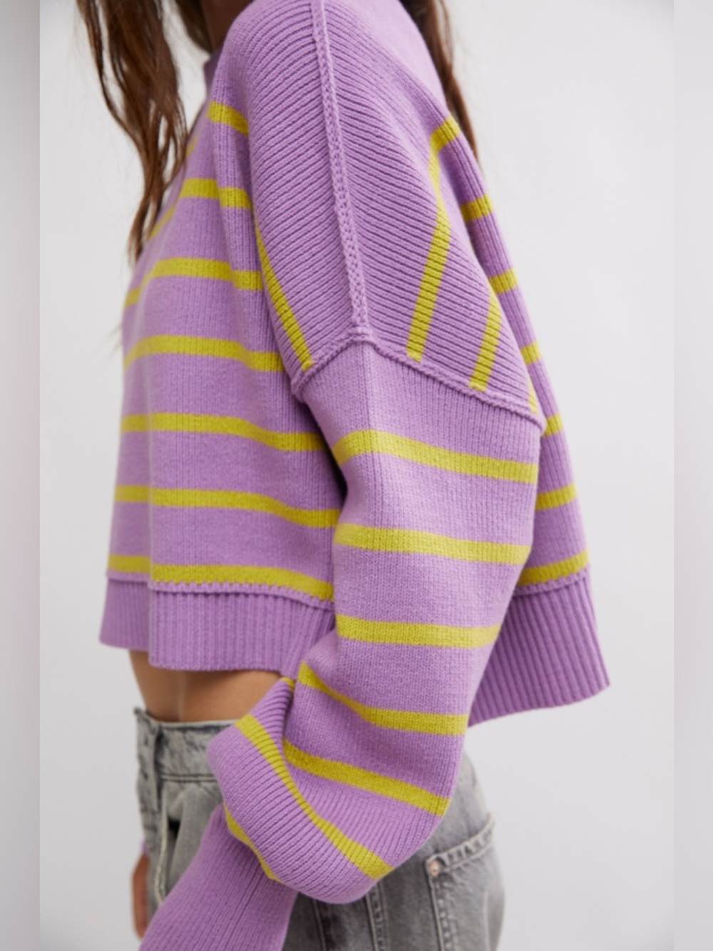 Free People Easy Street Crop Pullover - Picture 2 of 7